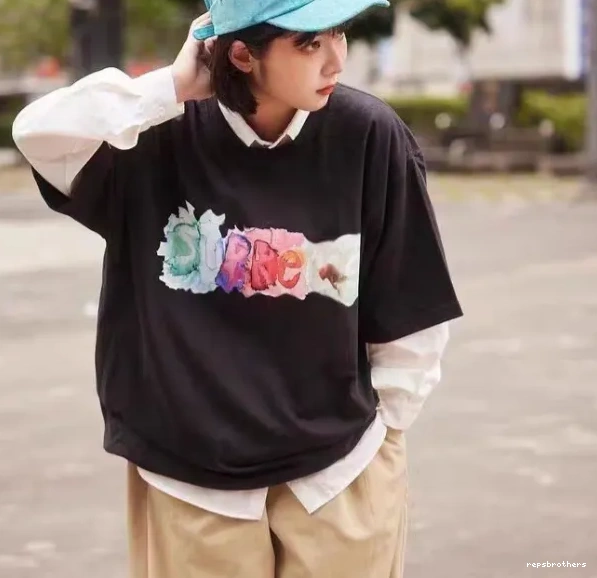 White Black T-shirt Color Short Watercolor XL M L Ink Letter and TEE WATERCOLOR 23SS S sleeved 0714